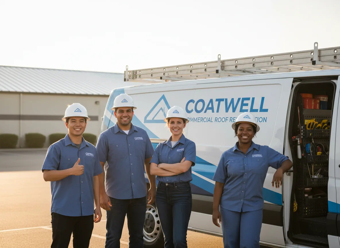 Commercial roof coating company in Newton Center, MA